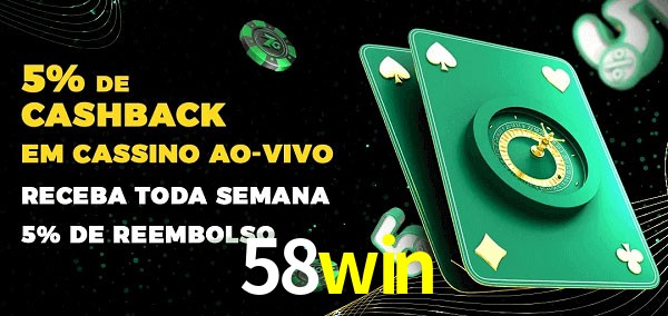 Promoções do cassino ao Vivo 58win